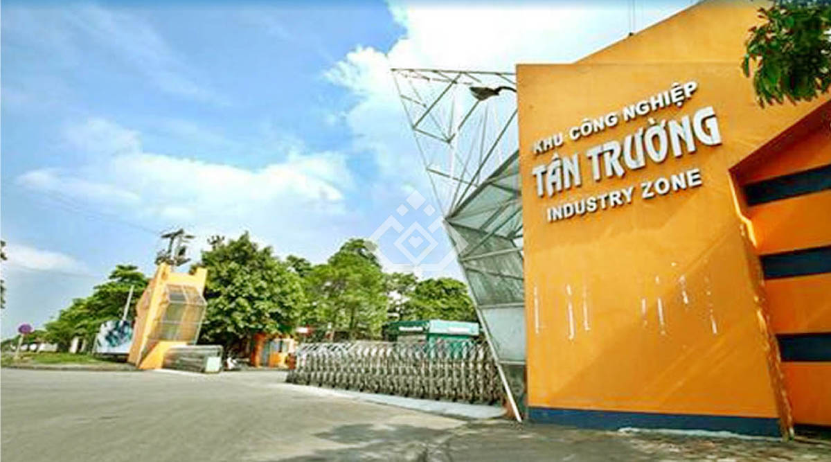 Cổng khu công nghiệp Tân Trường. Hình minh họa