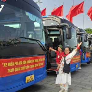 Từ 8/9 đến 15/9, thành phố Hải Phòng tổ chức xe ô tô đưa đón miễn phí người dân tham quan Triển lãm 80 năm thành tựu đất nước (tại Trung tâm Triển lãm Quốc gia, Đông Anh, Hà Nội).